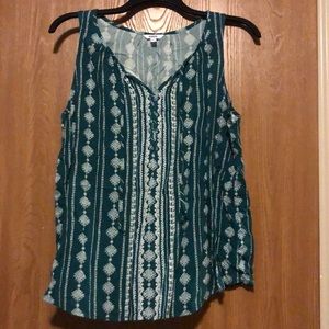 Green tank top by Sonoma. Size XL.